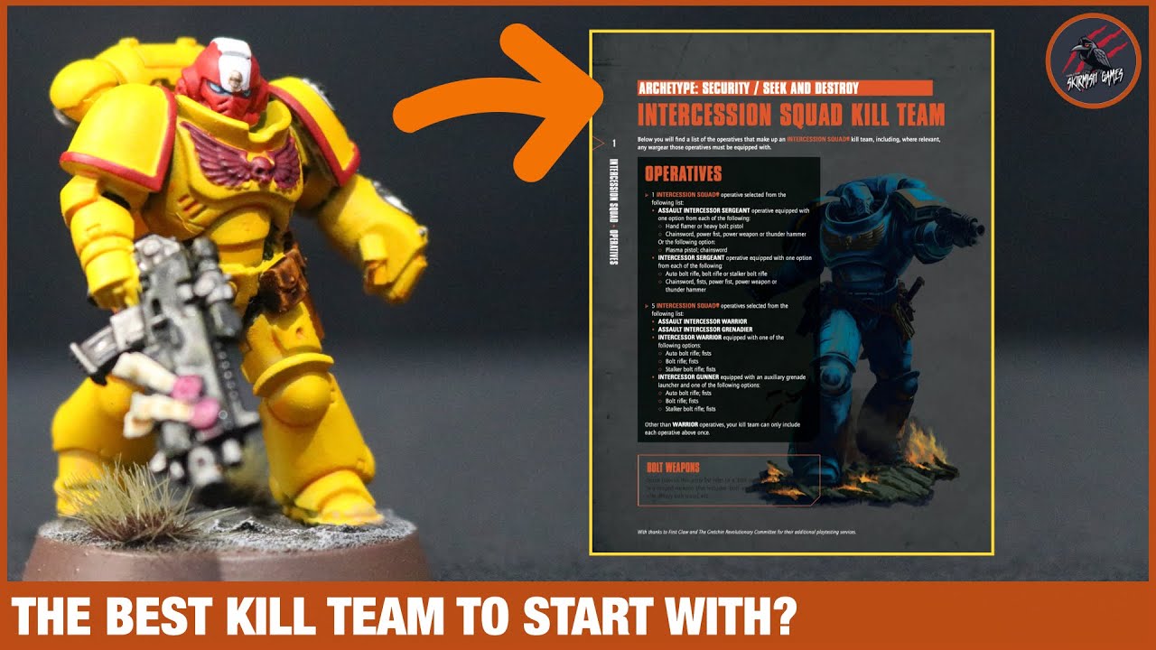 KILL TEAM INTERCESSION SQUAD DEEP DIVE - A Great Kill Team To Get Started With - Free Rules