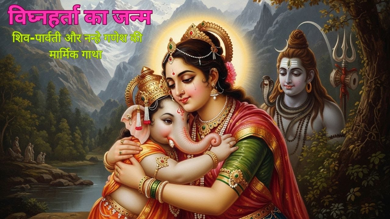 विघ्नहर्ता का जन्म: शिव-पार्वती और नन्हे गणेश की मार्मिक गाथा | दिव्य कथा  सागर