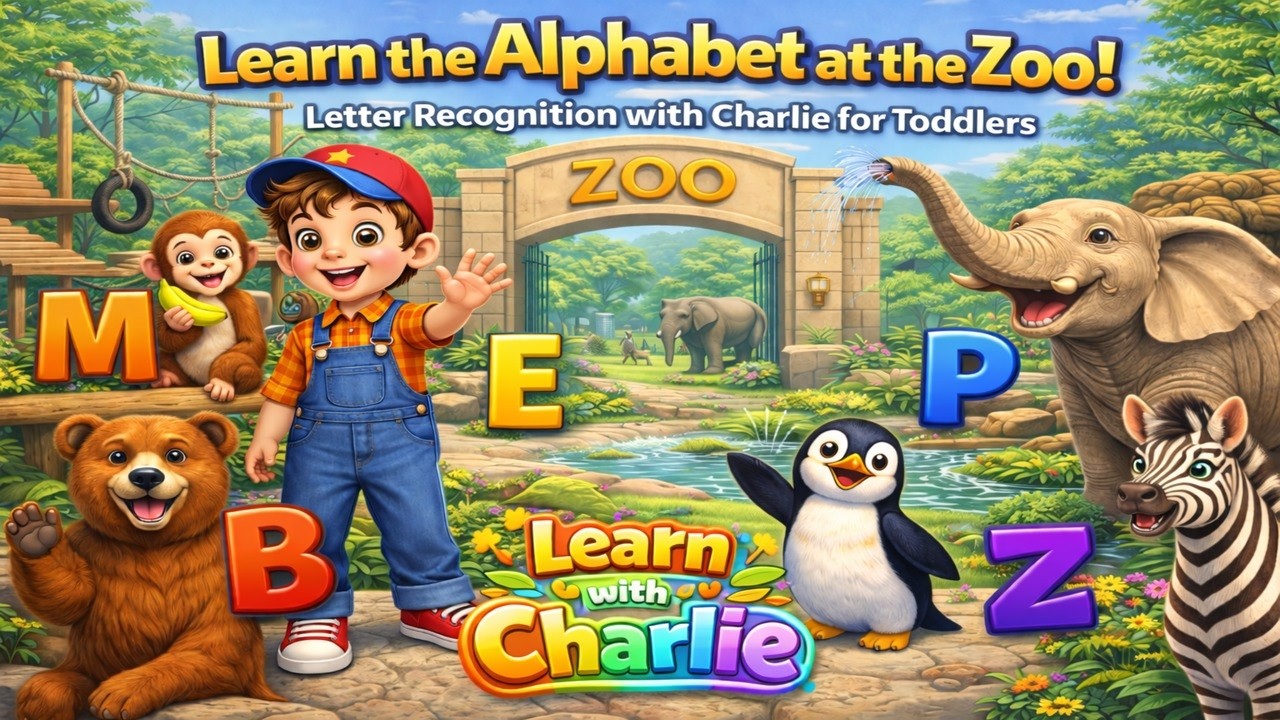Learn the Alphabet at the Zoo | ABC Animals for Kids | Letter Recognition with Charlie