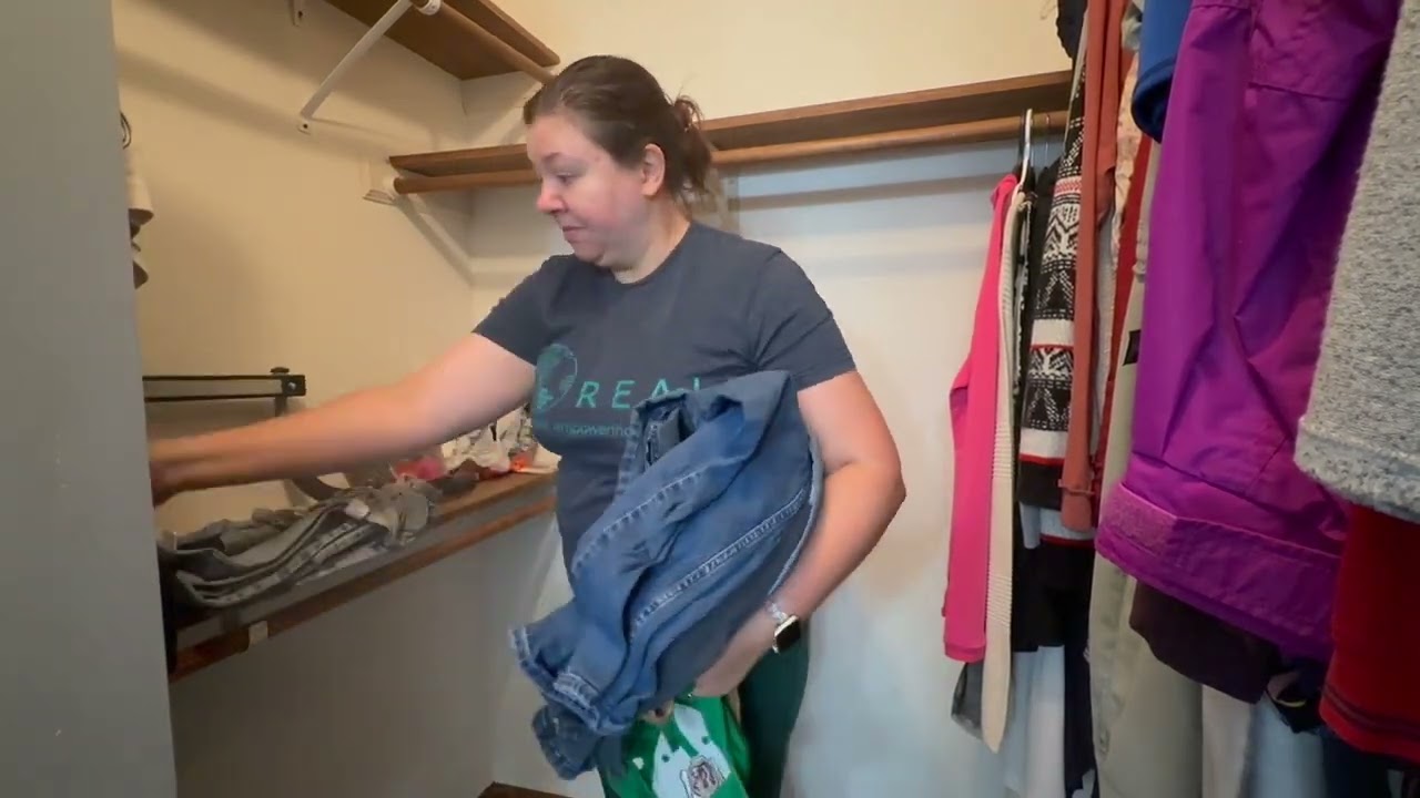 Closet Chaos Cleanup Part 2| Moving the Clutter Before the Big Build