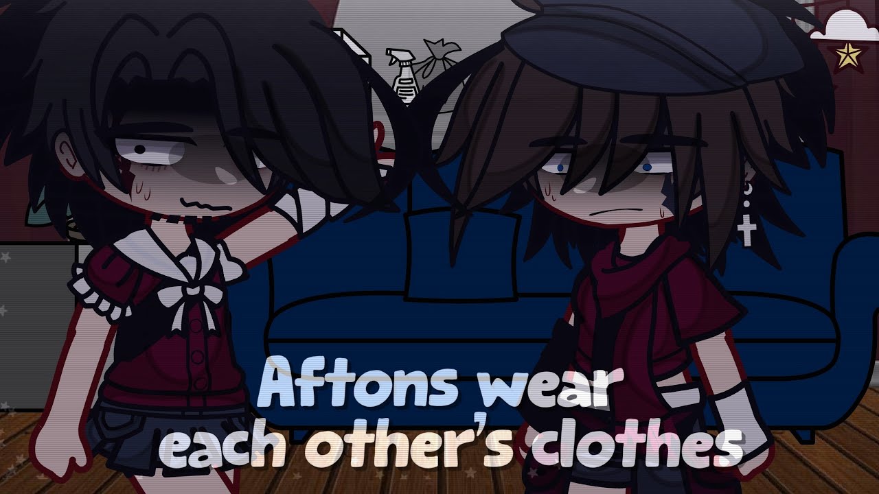 Aftons rate each others clothes || Remake || Afton Family || Gacha x Fnaf