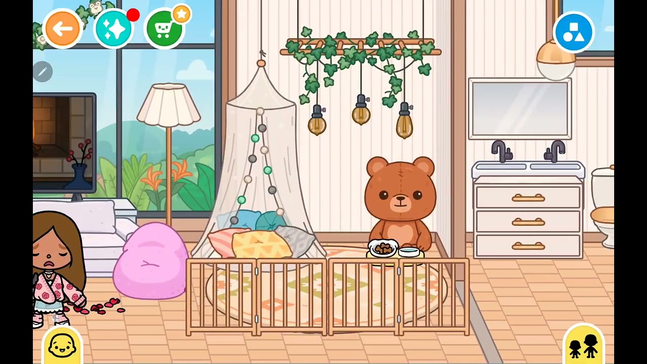 Storm day in toca's life# tocaboca#daily routine. 