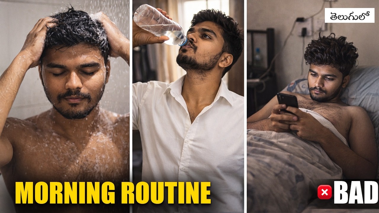 Clean Men Morning Routine for College Students (Telugu Guide)