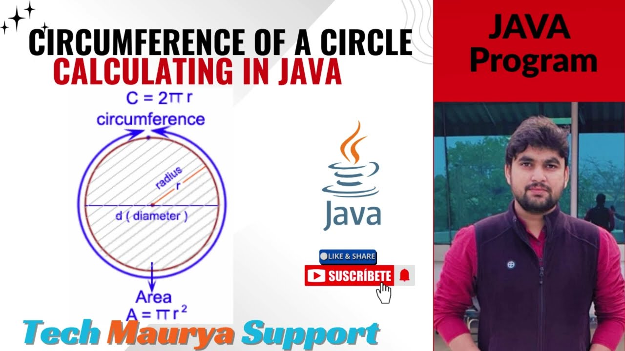 Circumference of a circle in Java |Formula, Example & Code Explained.