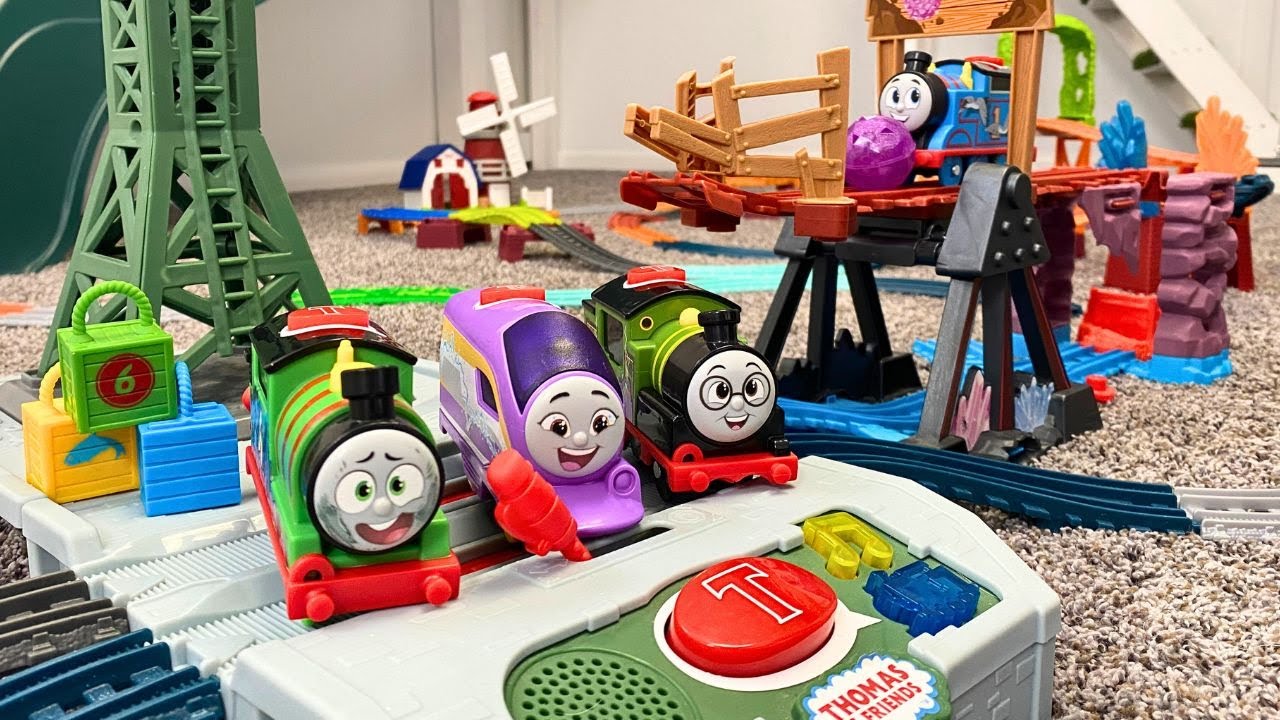 Thomas & Friends All Engines Go Talking Trains & Custom Trackmaster Track