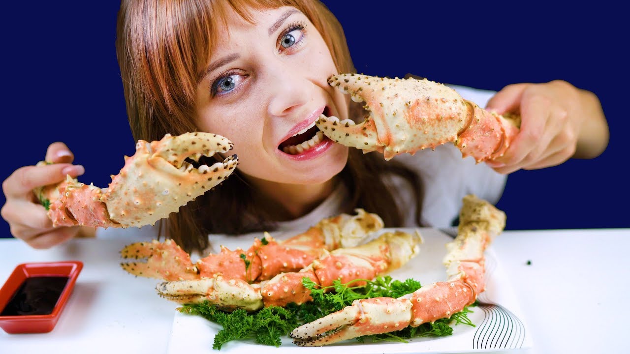 ASMR KING CRAB LEGS (EATING SOUNDS) No Talking | LILIBU-ASMR