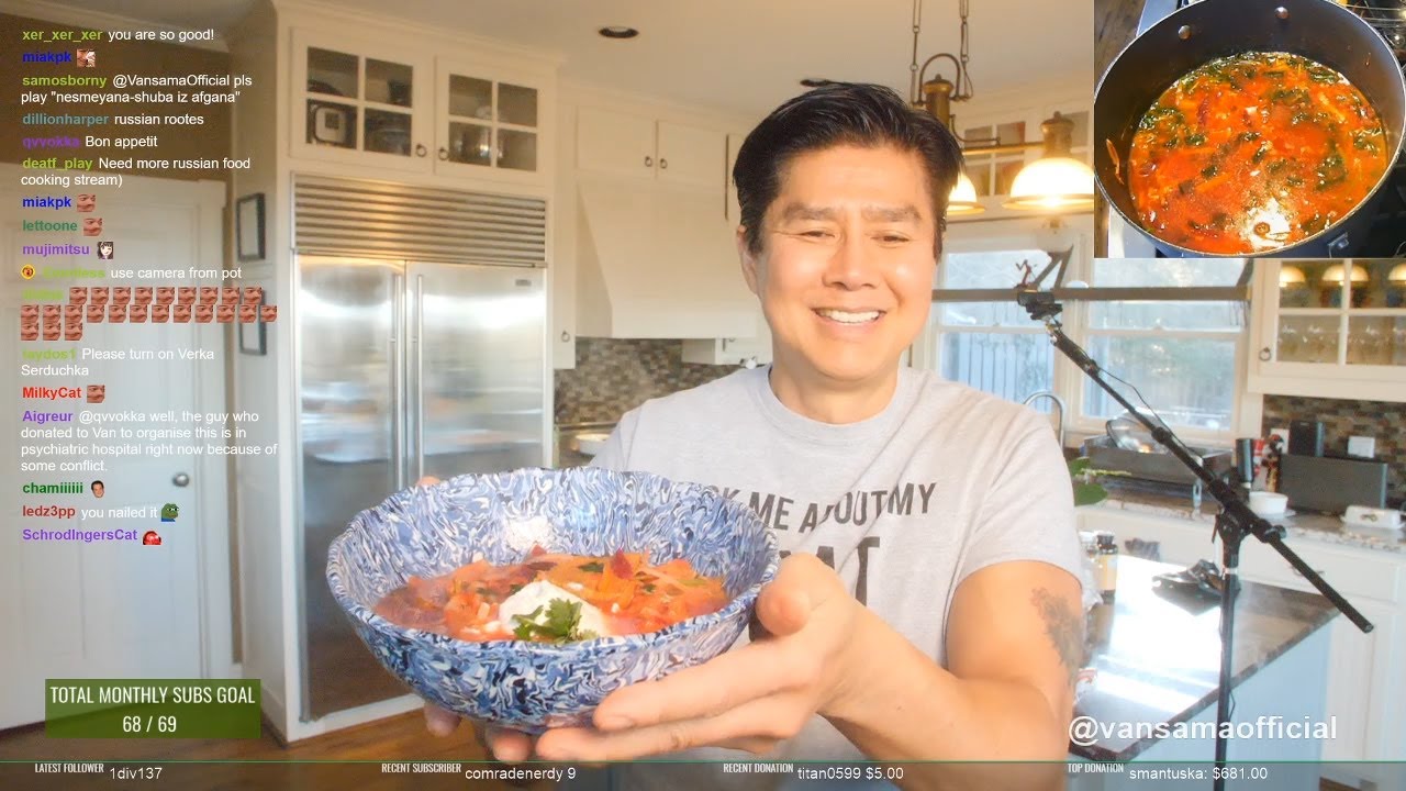 Van Darkholme cooks Borscht for the first time