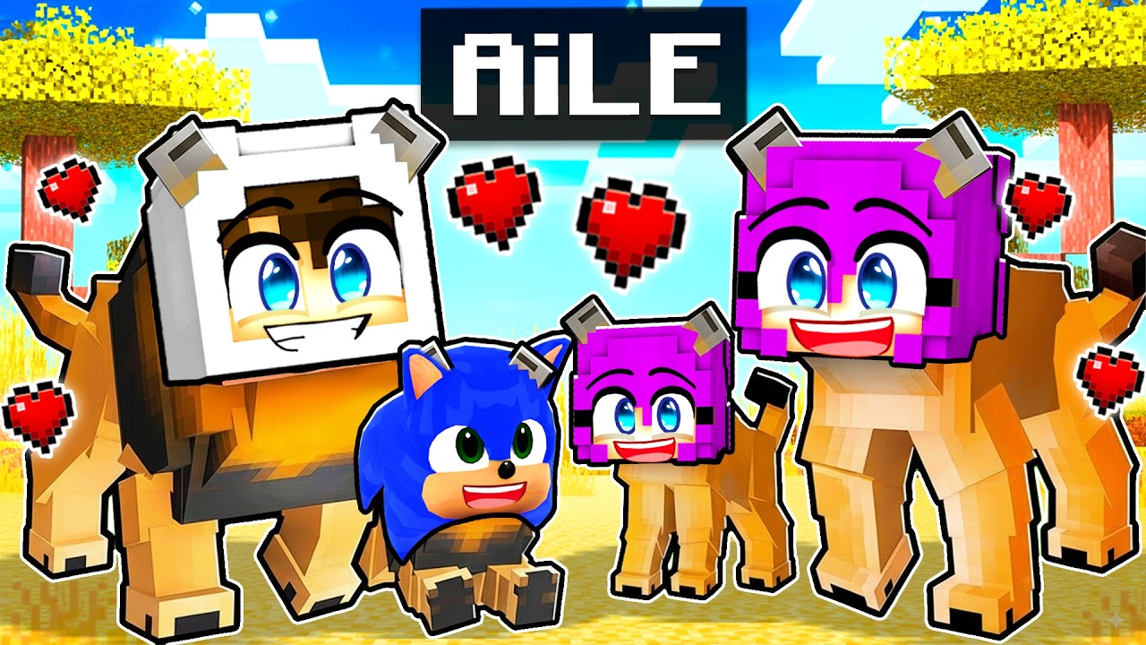 ASLAN AİLESİ TARAFINDAN EVLAT EDİNİLDİM! 🦁 Minecraft