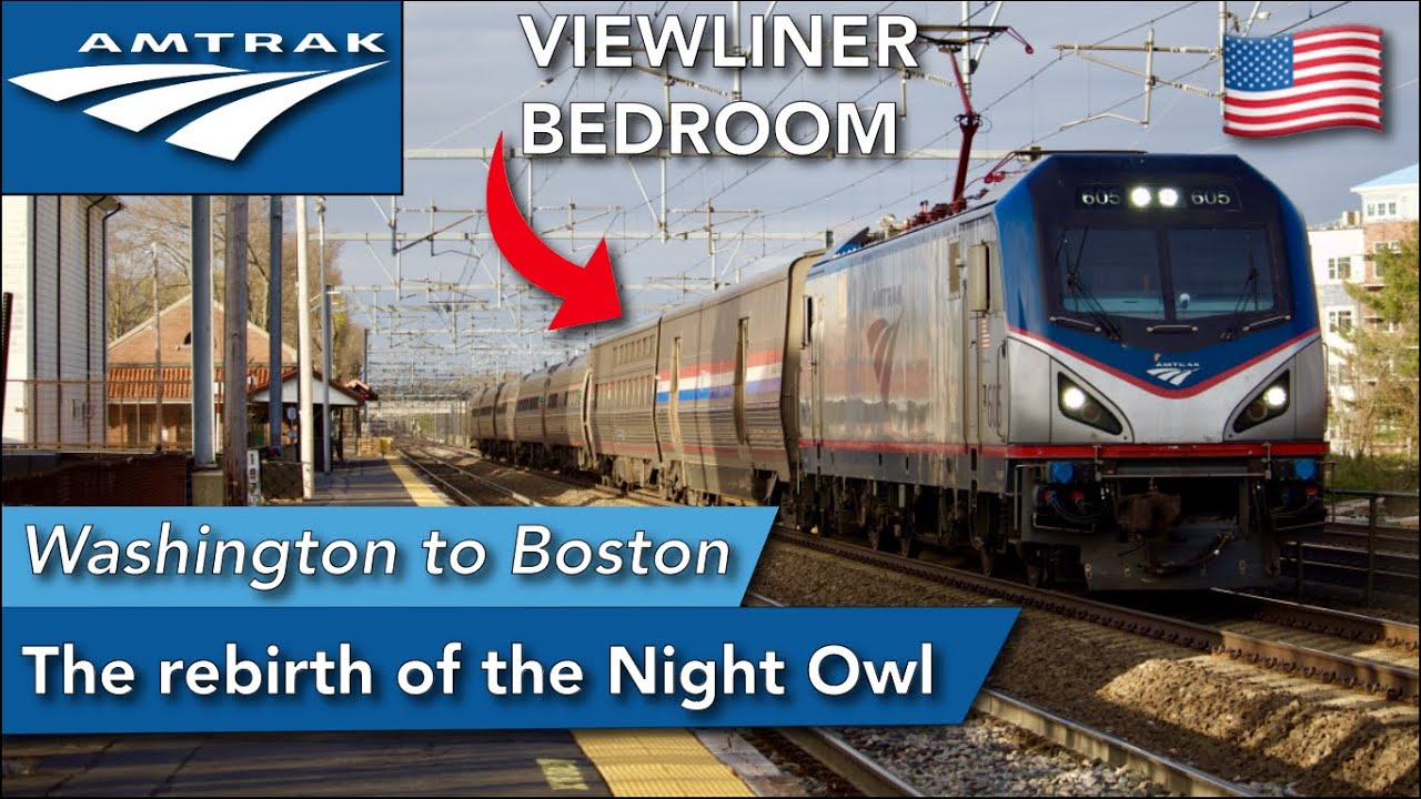 Из Вашингтона в Бостон с новым спальным сервисом Amtrak на Northeast Regional!