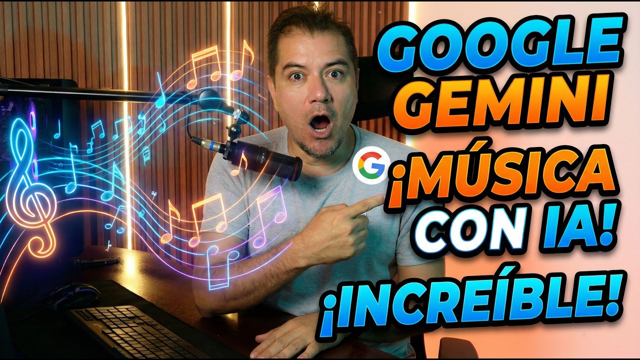 Google GEMINI ya crea MÚSICA: Tutorial Completo de la Nueva Herramienta (Lyria 3)