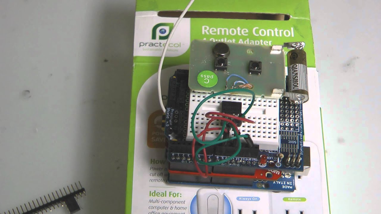 Wireless Arduino to AC outlet Control (Video 2)