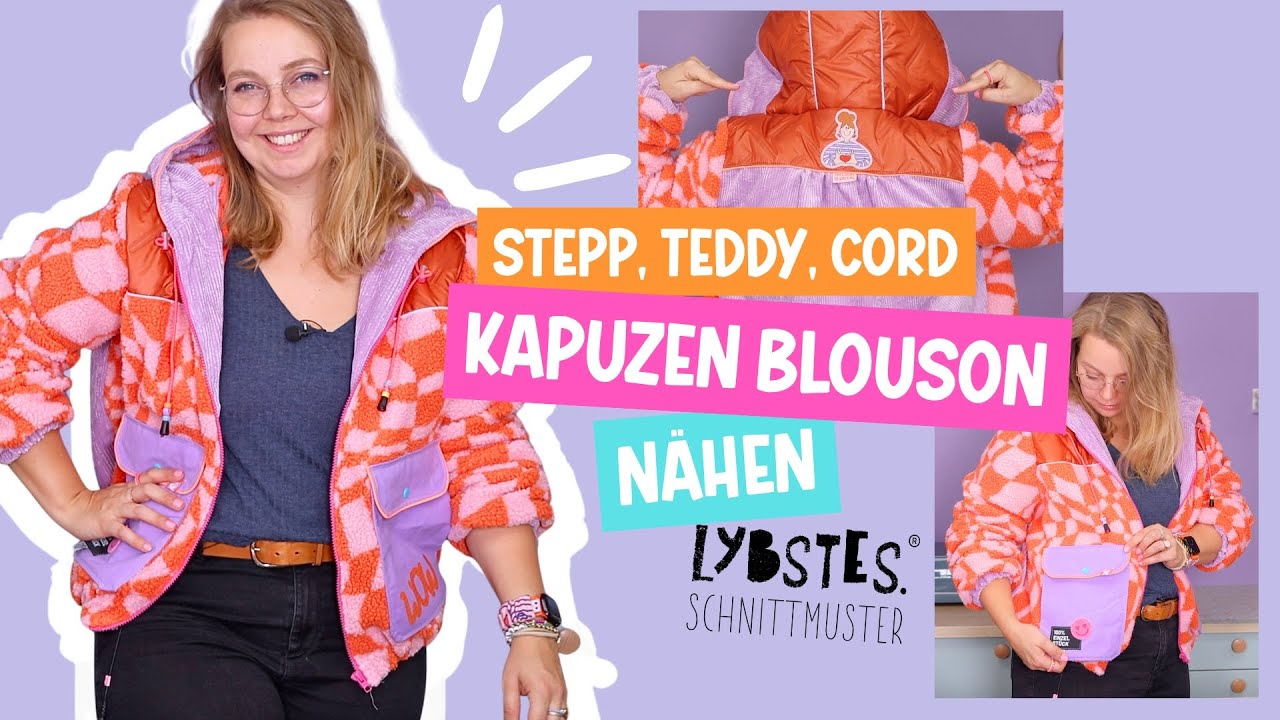 Blouson n&auml;hen: Teddy, Stepper, Cord Mix & Eingrifftaschen (Anleitung)