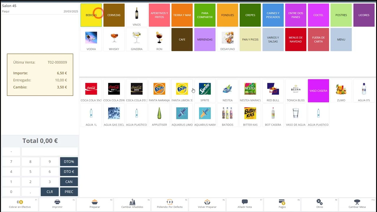 Demo Agora TPV Venta Hosteleria