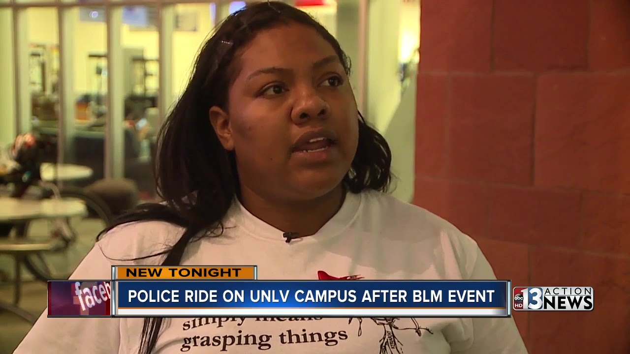 Black Lives Matter students, police in tense moments at UNLV