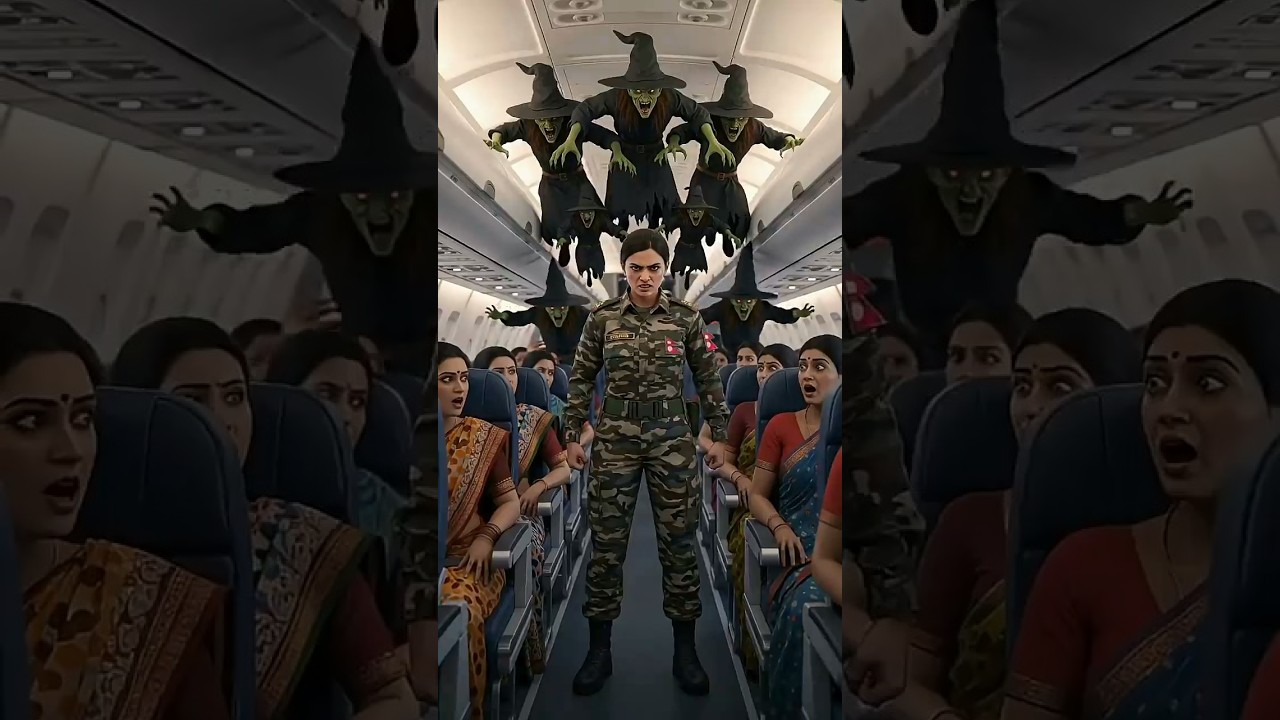 Nepali army woman saved millions of passengers on a plane from witches 😭 #ai #army #nepal