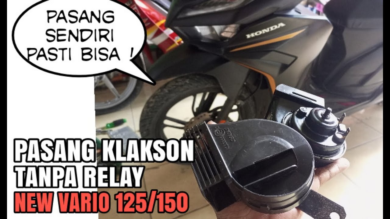 New Vario❗Cara pasang KLAKSON KEONG DENSO tanpa RELAY no ribet