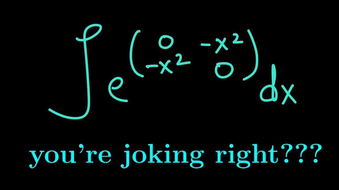 A MATRIX INTEGRAL!