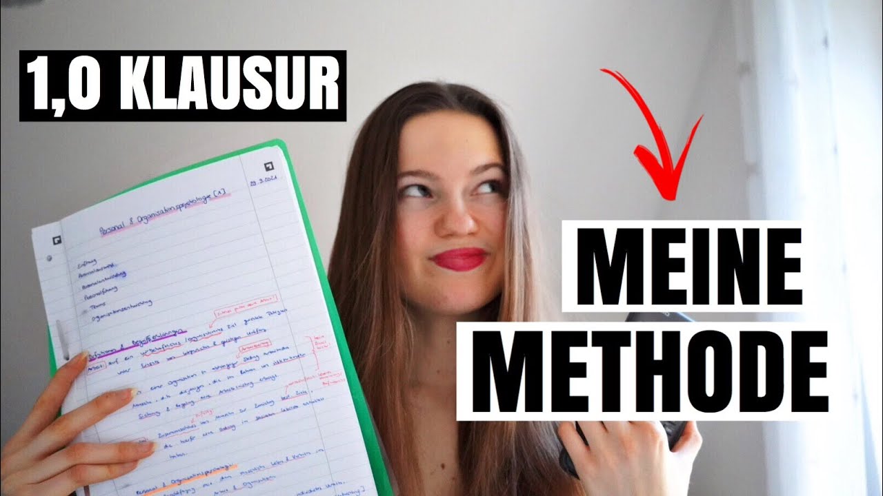 WIE ICH FÜR 1,0 KLAUSUREN LERNE ✅// step by step Anleitung