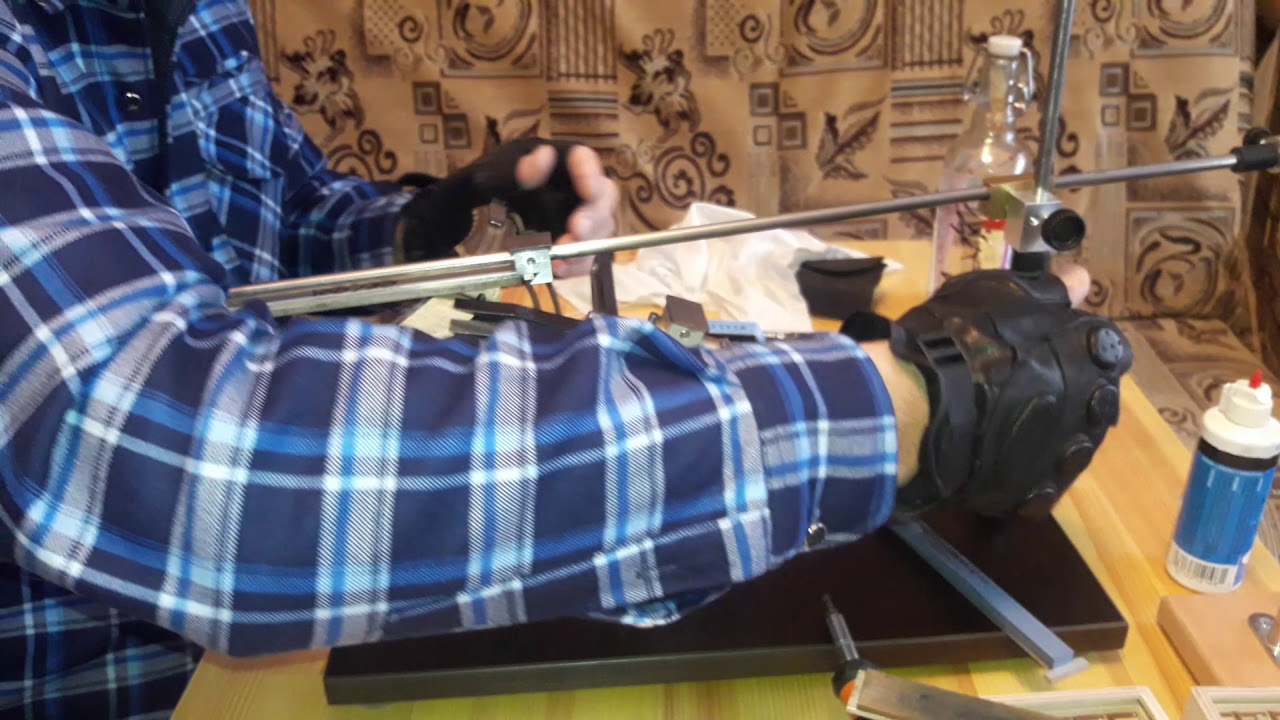 Заточка ножа SOG Kiku Folder Large на точилке Хортица.