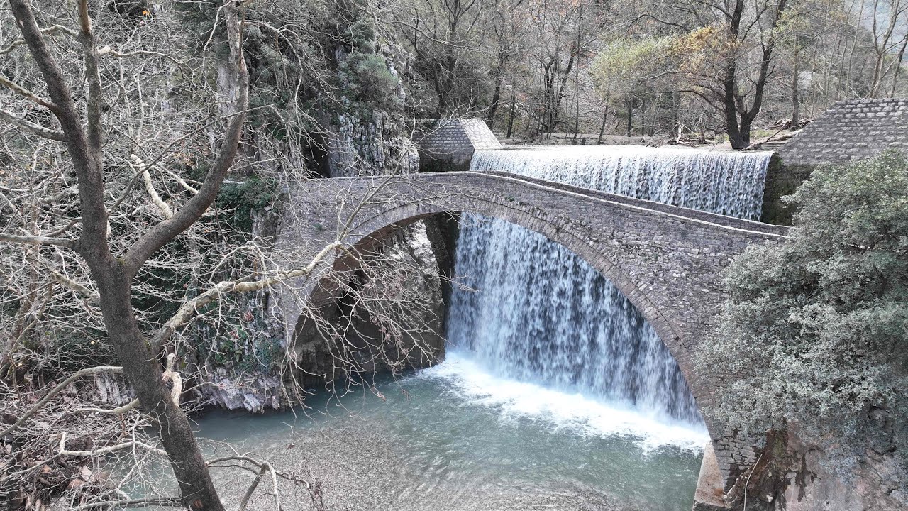 Το Πέτρινο Γεφύρι της Παλαιοκαρυάς - Τρίκαλα 4Κ