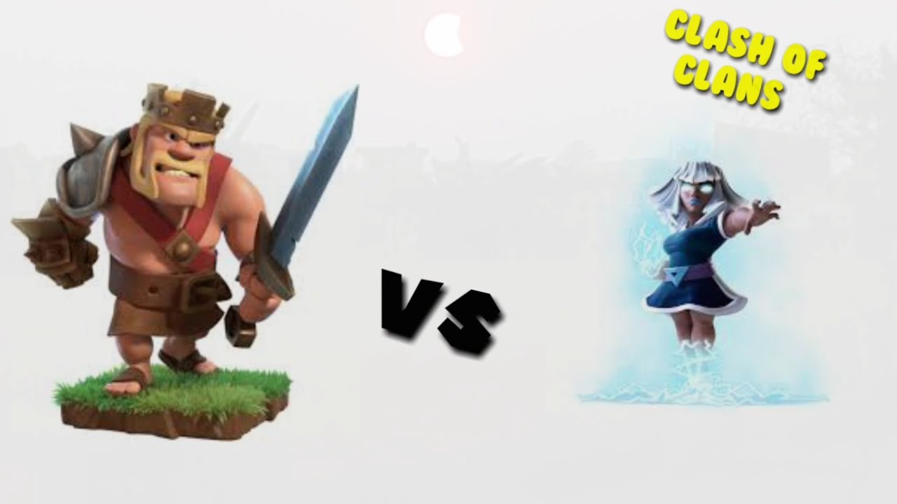 Max Electro Titan Vs Max Barbarian King ||Clash of Clans