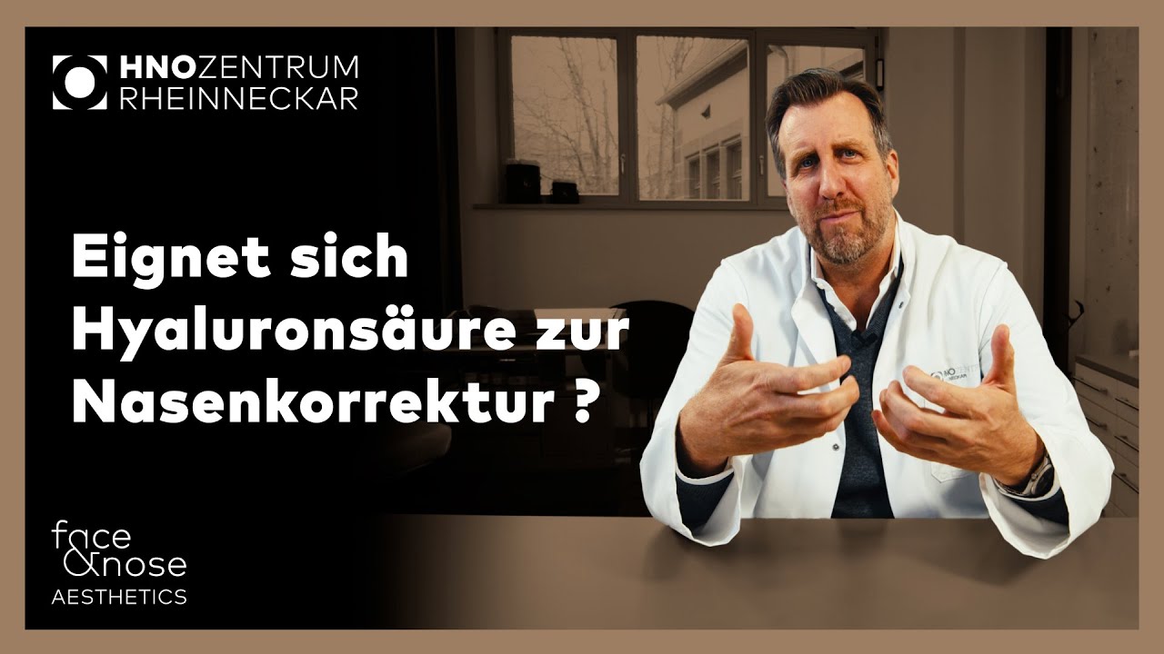 Nasenkorrektur | Frag Prof. Riedel | Eignet sich Hyaluronsäure zur Nasenkorrektur?