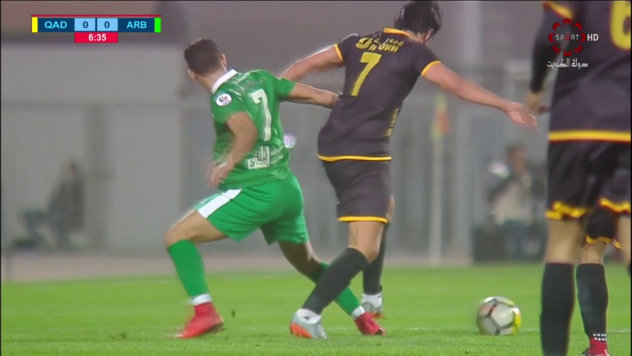 مباراة القادسية × العربي كأس ولي العهد  لكرة القدم الاحد 21-1-2018
