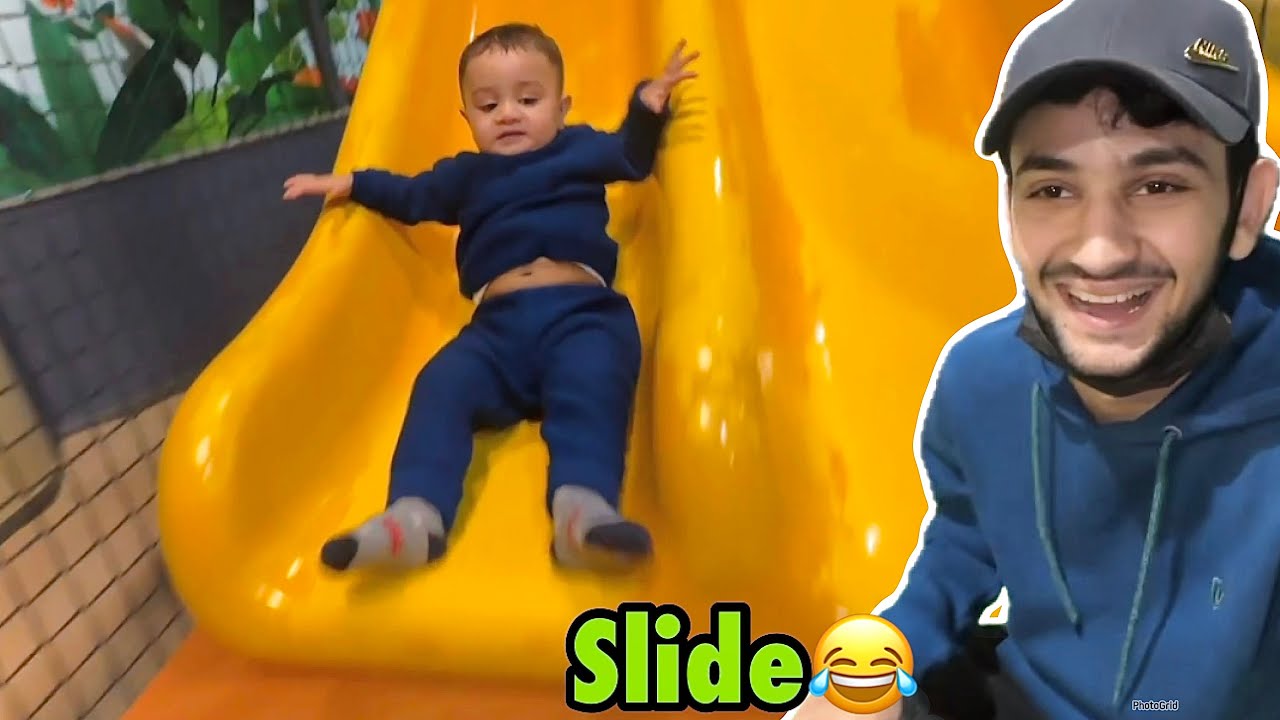 Basil slide se gir jata😂 | funland gaye aj😍