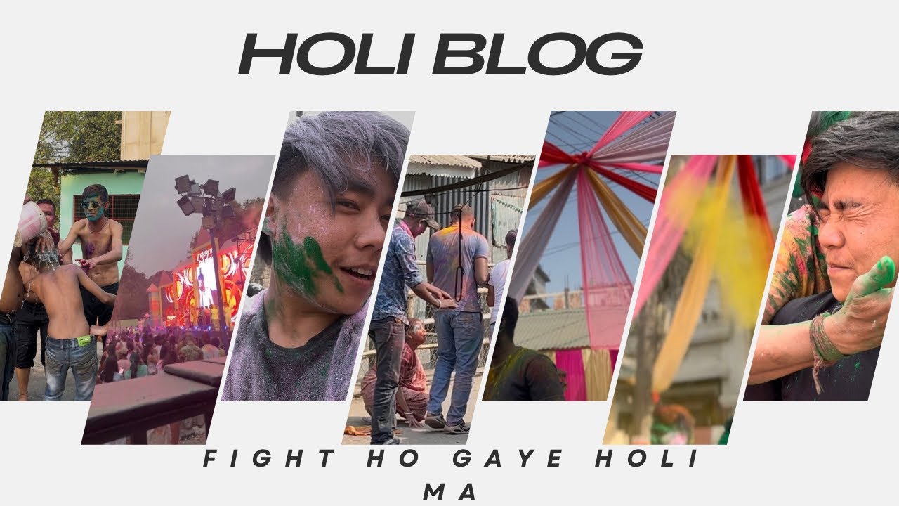 Holi Turned Into a Mini War! 😳🎨 But Full Masti!    #holi #fighting #fun #vlog #views 