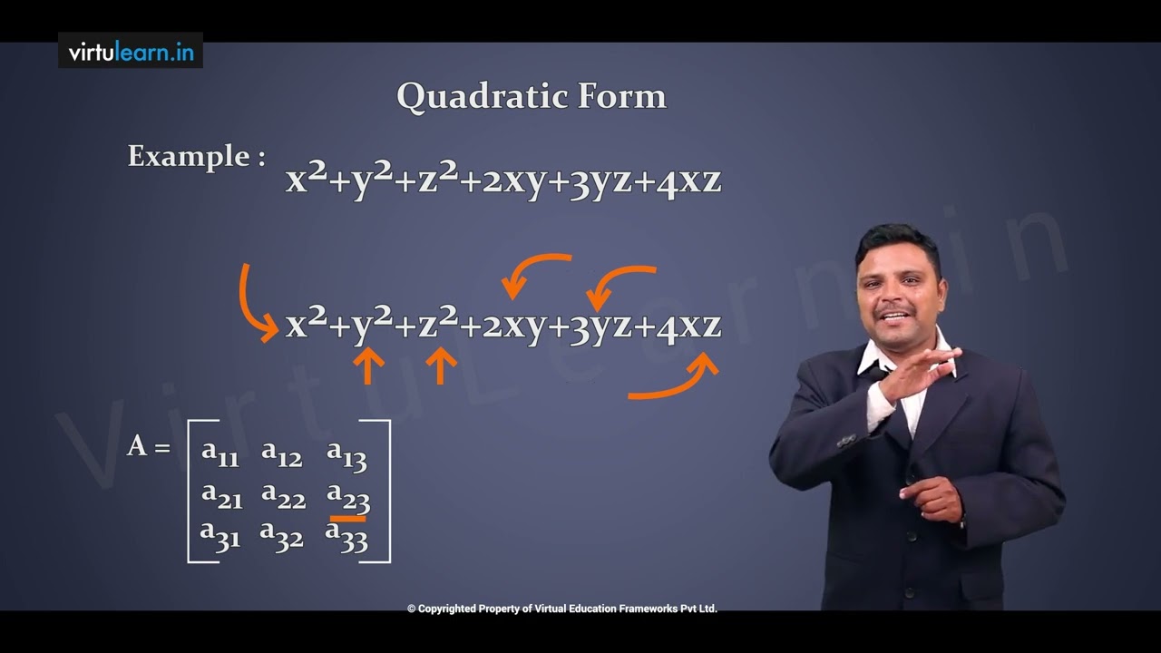 R16M62 Quadratic Forms and Nature Of The Quadratic Form