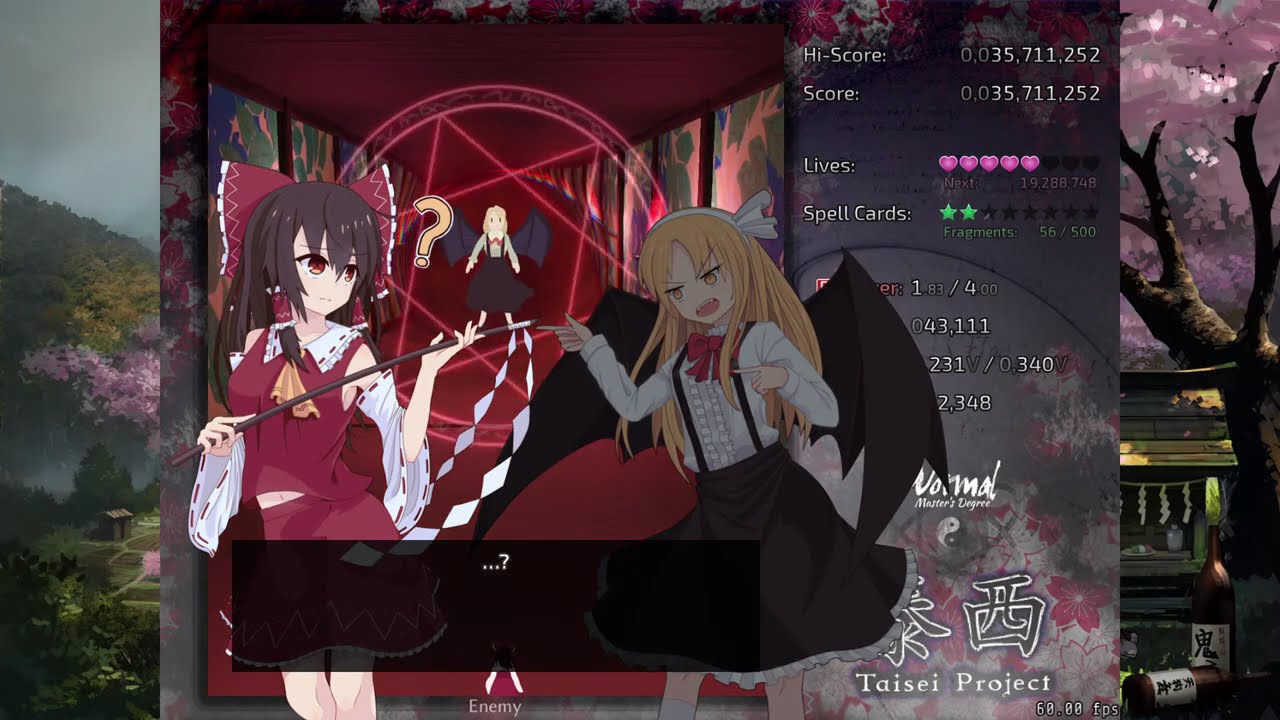 Taisei Project v1.4.1 - Normal 1cc (Reimu A)