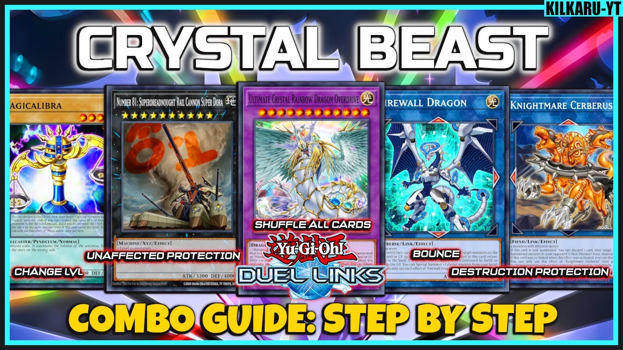 Crystal Beast INSANE Turn 1 w NEW Super Dora Unaffected Overdrive Board | Duel Links [COMBO GUIDE]