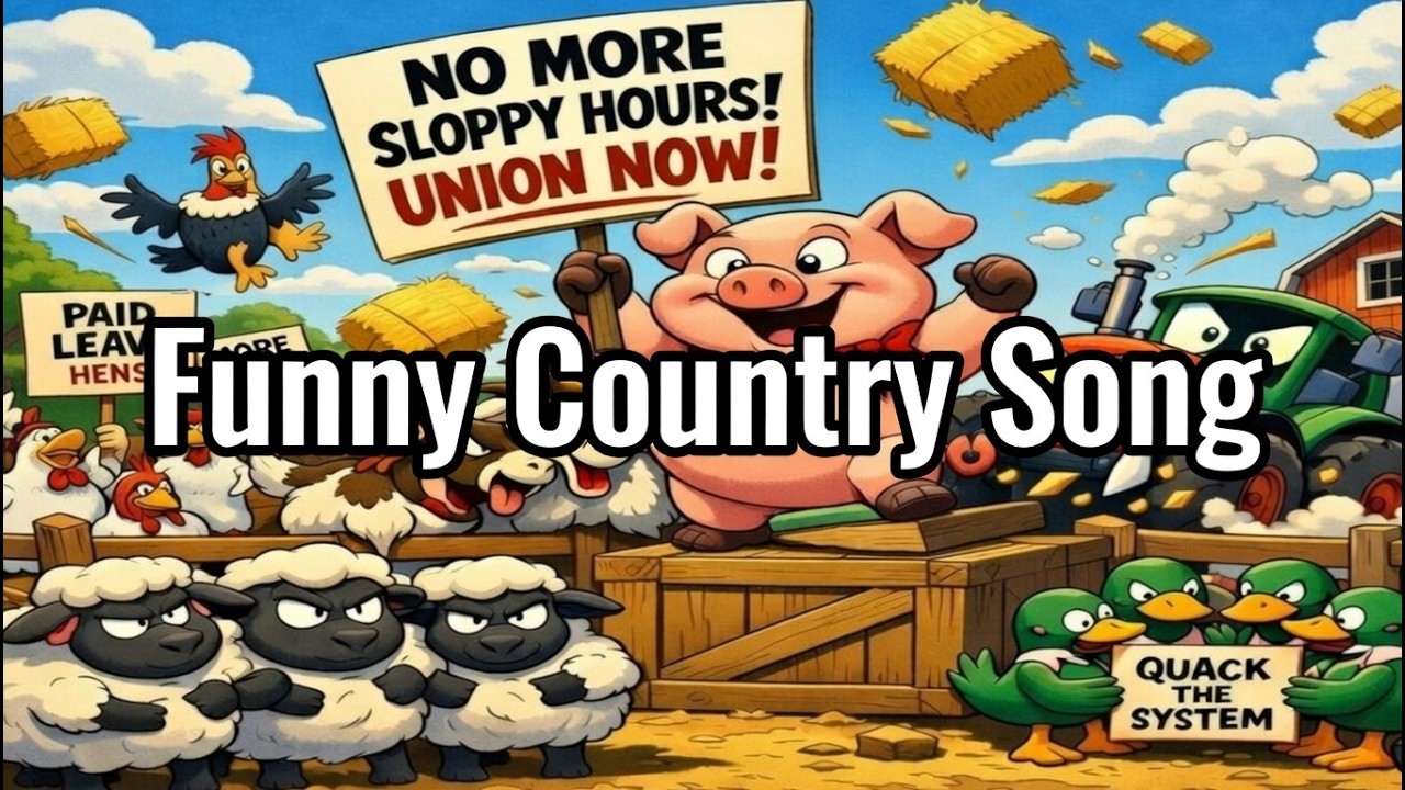 😂🎶 The Pig That Unionized the Barn | Funny Country Song