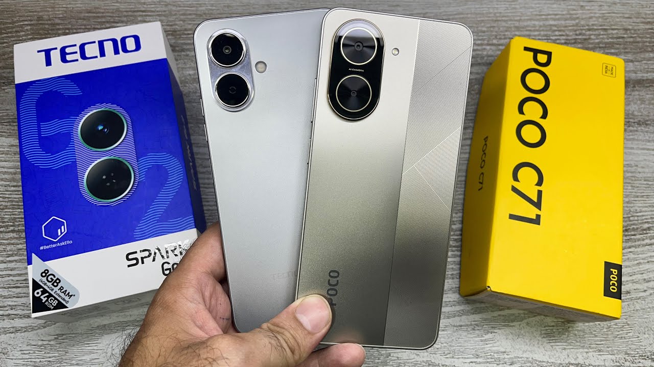 Tecno Spark Go 2 vs Poco C71 - Best Konaa ? | Rs 6099 | Gaming Processor | Best Camera
