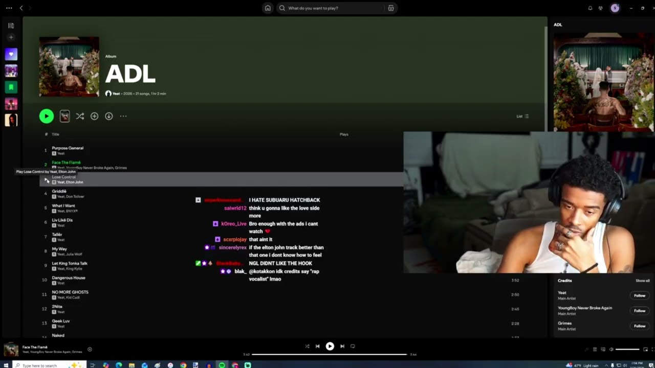 Shawn's Reaction to Yeat - ADL (A Dangerous Lyfe/Love)