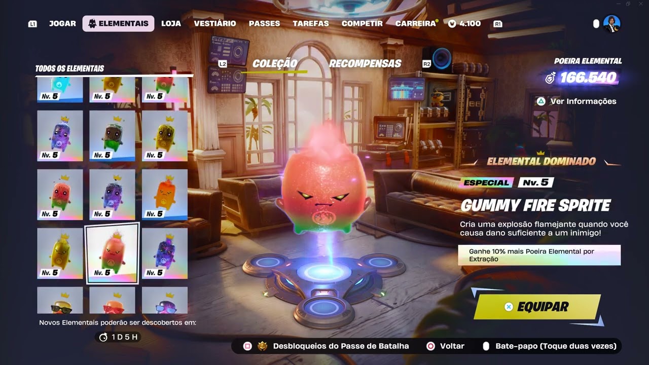 Fortnite 2026 List update Elemental Level 5 and Zero Point Sprite + Gold + Gummy + Galaxy