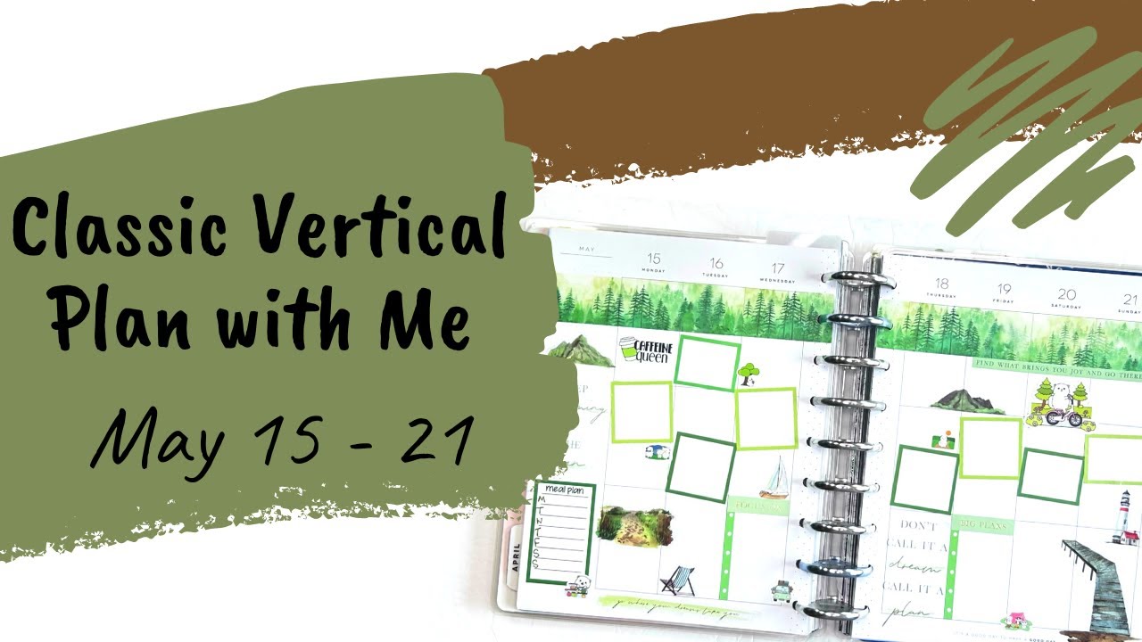 Classic Vertical Plan with Me for May 15 - 21 with Judi of JLBCrafts