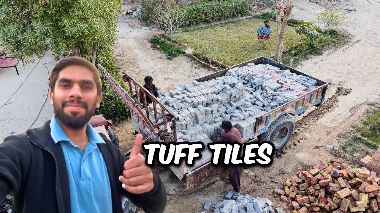 Ghar Ke Sehan Ke Liye Tuff Tiles Le Li | Village House Upgrade