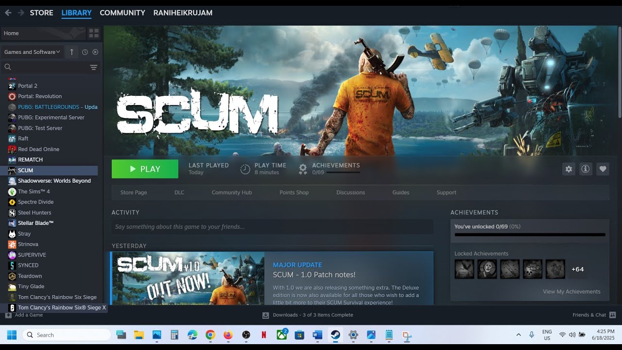 Fix SCUM Error Unhandled Exception EXCEPTION_ACCESS_VIOLATION