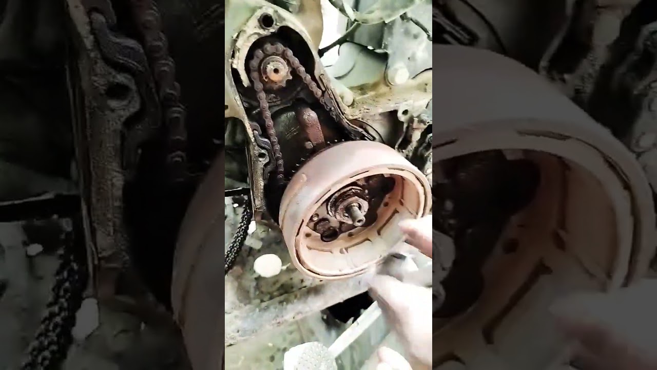 bike engine repair , timing chain fiting