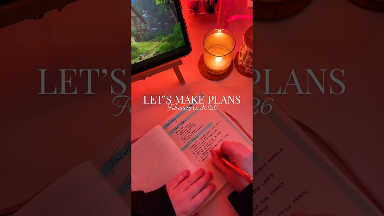 Let&rsquo;s make plans 🩵🩵 #productivity #planner #handwriting