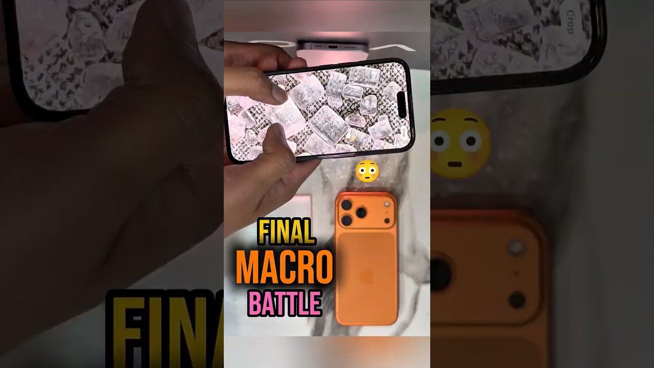 Sugar Macro Test 😱 iPhone 17 Pro Max vs iPhone 16