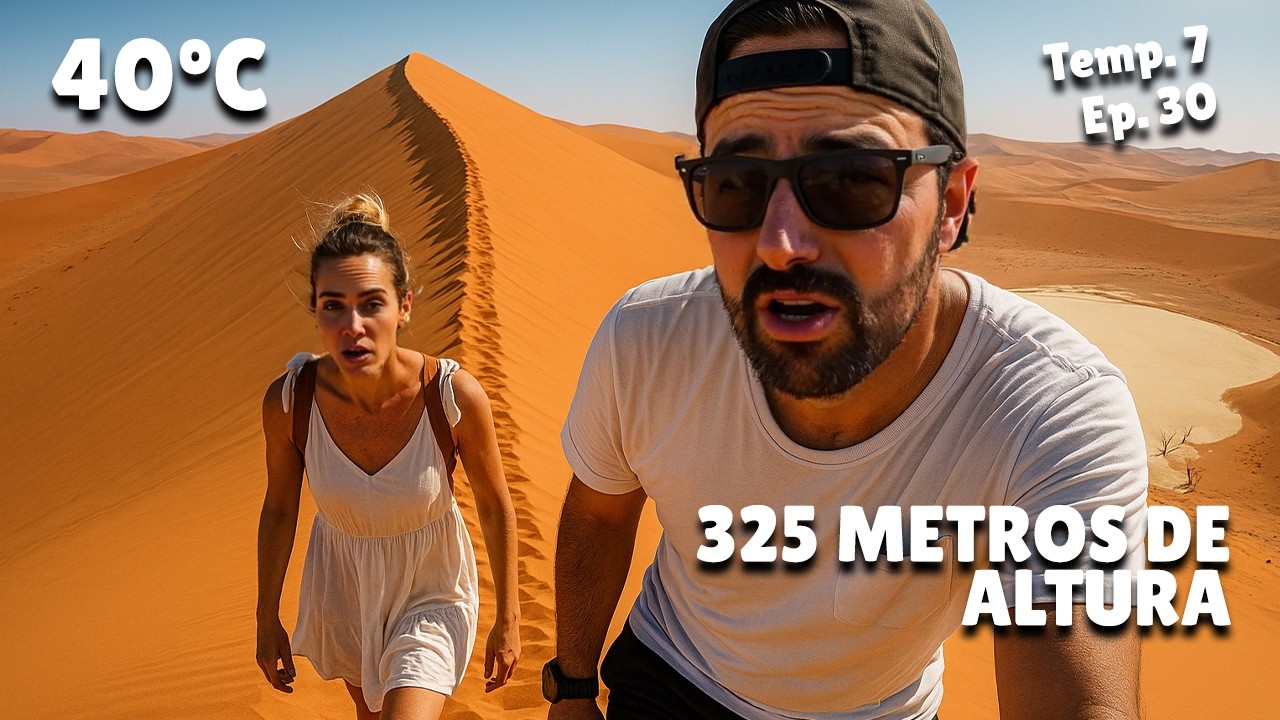 Tentamos subir uma das MAIORES DUNAS DO MUNDO no deserto africano. T7E30