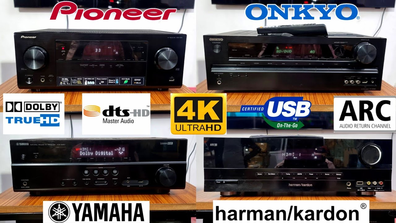 Low budget 5.1/ch AVR Harman kardon, Pioneer, Onkyo, Yamaha USB ARC dolby AV Receiver low price