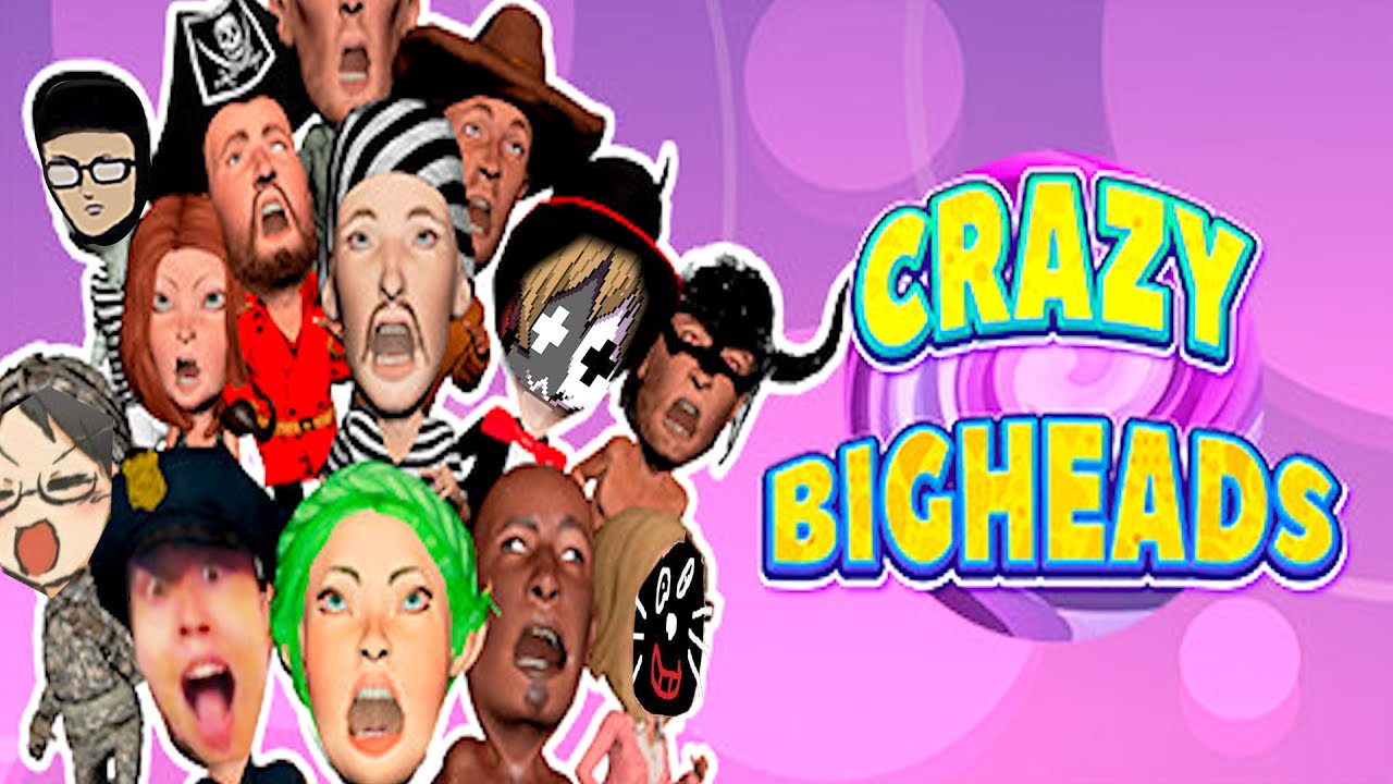 【4人実況】世界で誰も遊んでいないイカれたパーティーゲーム『 CRAZY BIGHEADS』