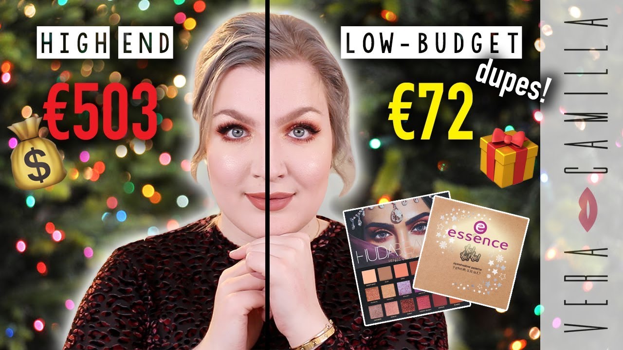 HIGH END VS LOW-BUDGET DUPES MAKE-UP: FEESTELIJK | Vera Camilla