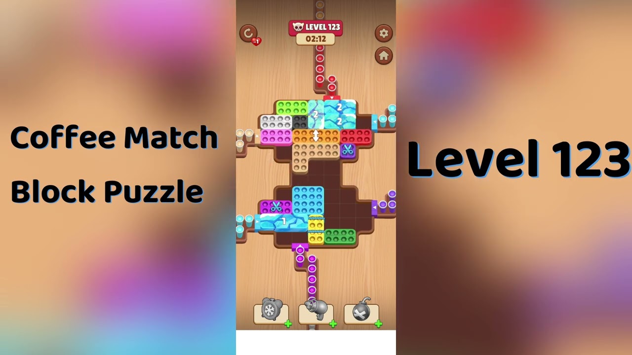 Coffee Match Block Puzzle Level 123 Walkthrough ☕🧩 | Easy Step-by-Step Guide | SolutionGuruji