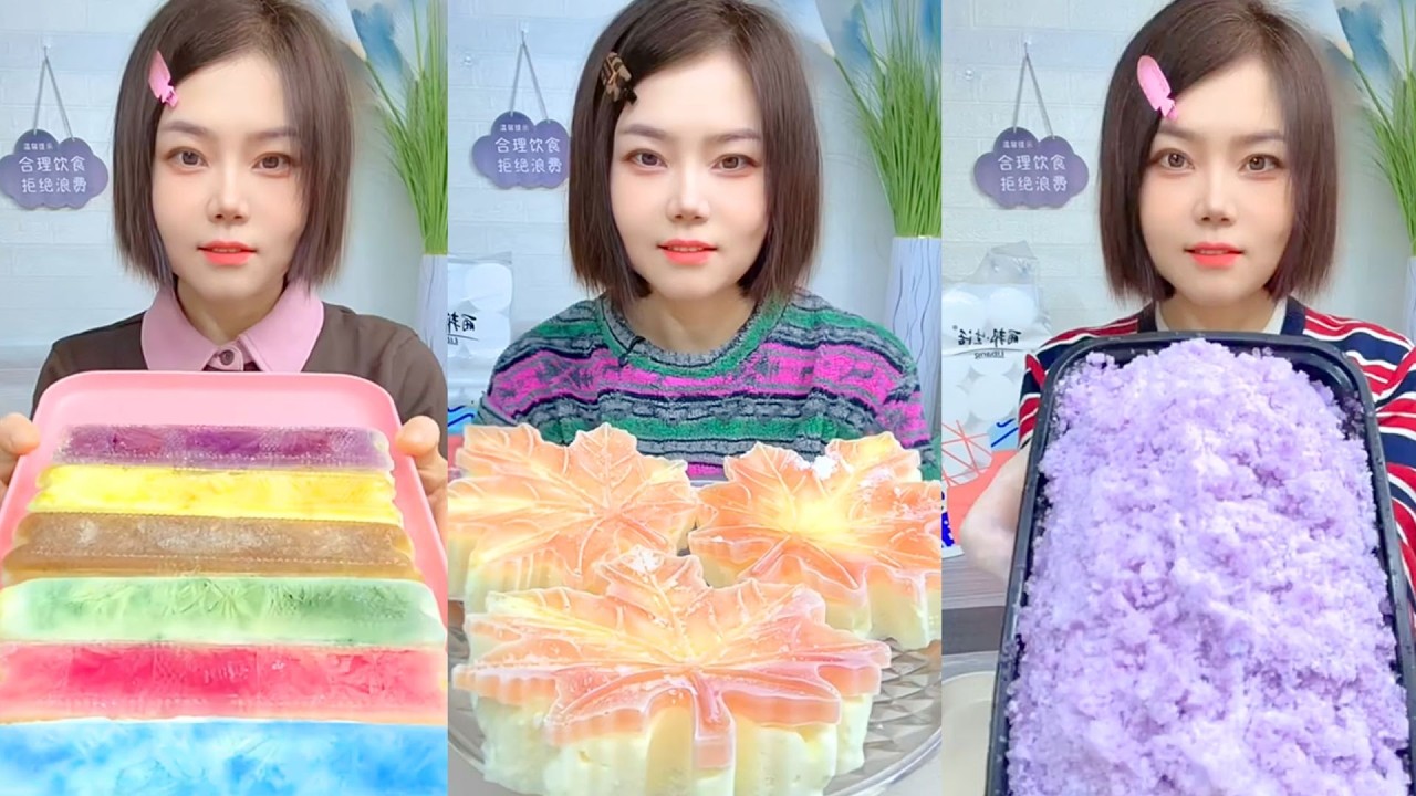 Homemade Traditional Chinese Ice Eating Show #83
