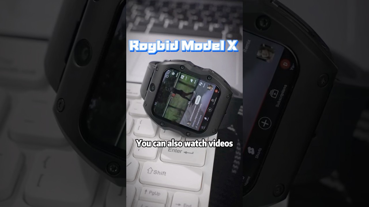 Get a dual-mode, dual-camera Android 4G smartwatch for just $99.99. #rogbid #modelx #shorts #tech