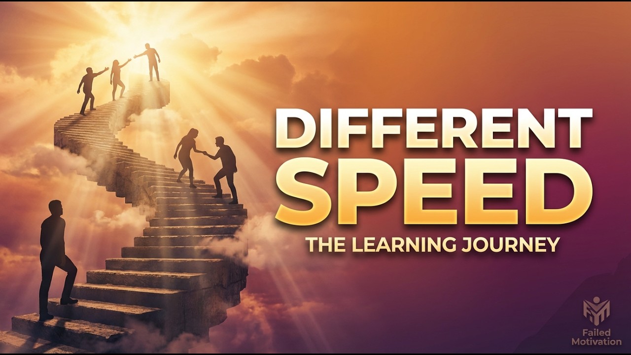 EVERYONE LEARNS AT A DIFFERENT SPEED | why everyone learns at different speeds | Failed Motivation